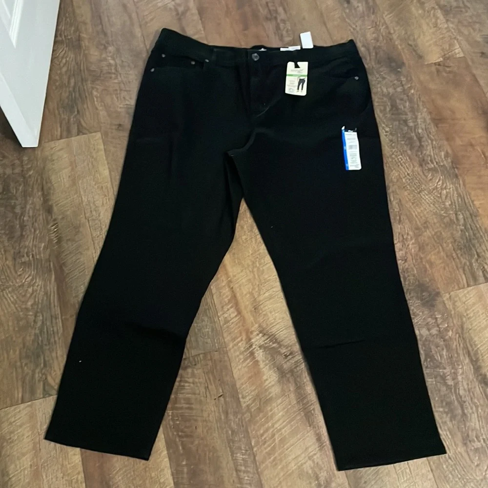 tummy control high rise black jeans - Picture 3 of 6